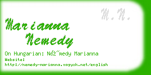 marianna nemedy business card